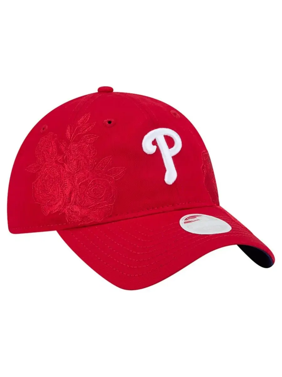 Бейсболка New Era Philadelphia Phillies Roses 9TWENTY — изображение 5 из 5, красный