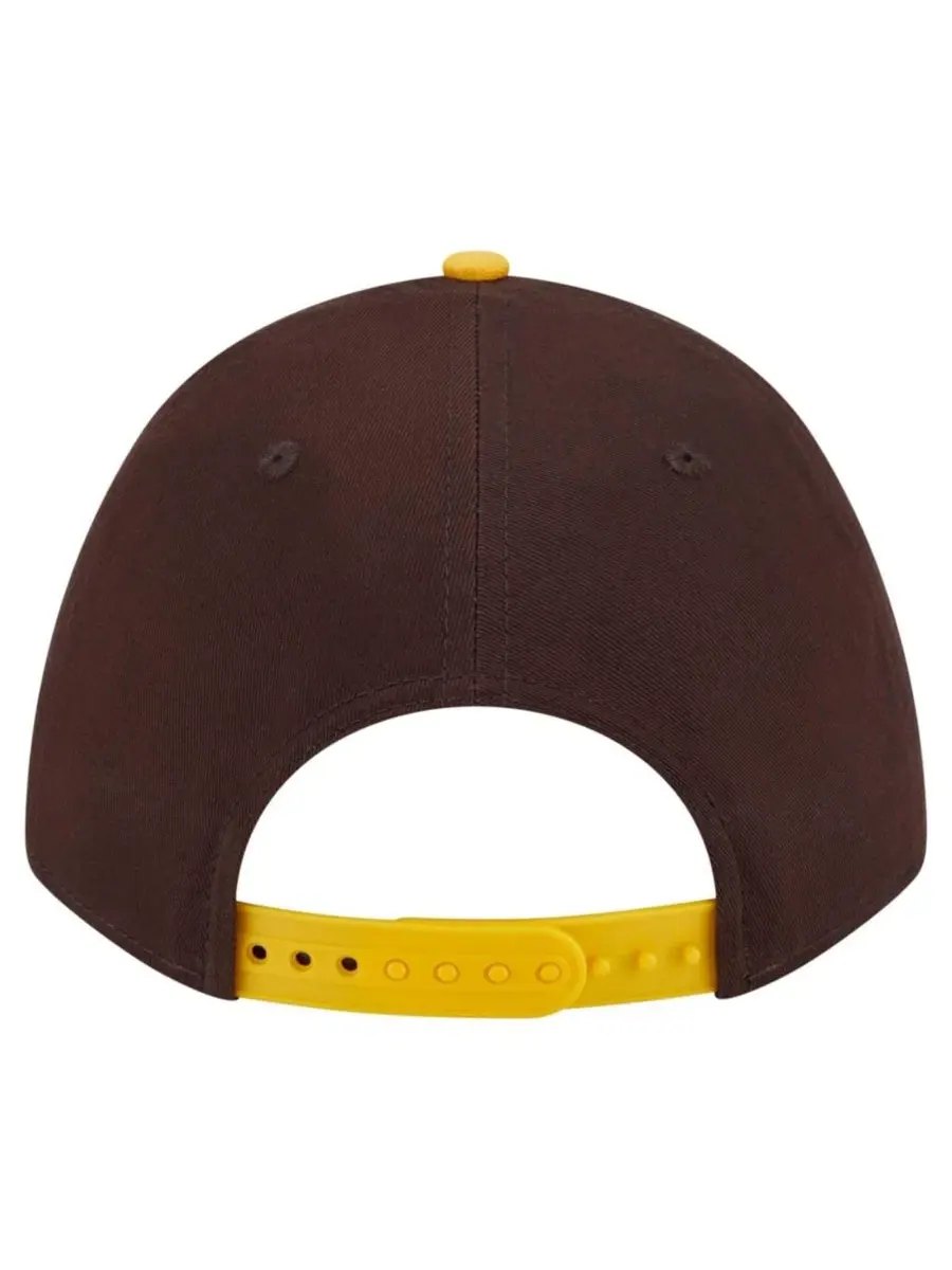 Кепка New Era San Diego Padres Arch 9FORTY A-Frame M-Crown с застежкой-трещоткой — изображение 4 из 5, коричневый золотистый