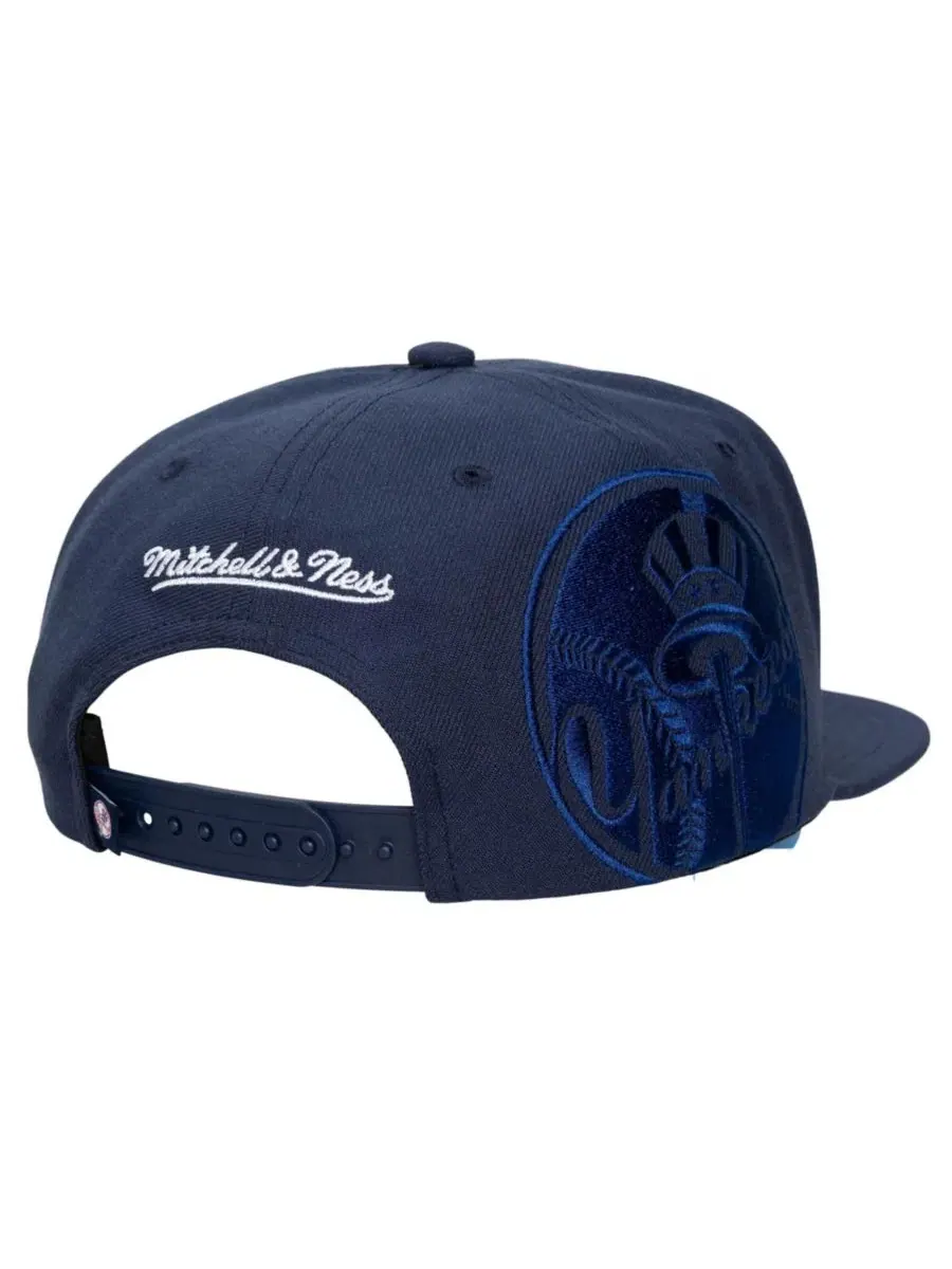 Кепка-снапбек с вышитым логотипом New York Yankees Mitchell & Ness — изображение 4 из 4, темно-синий