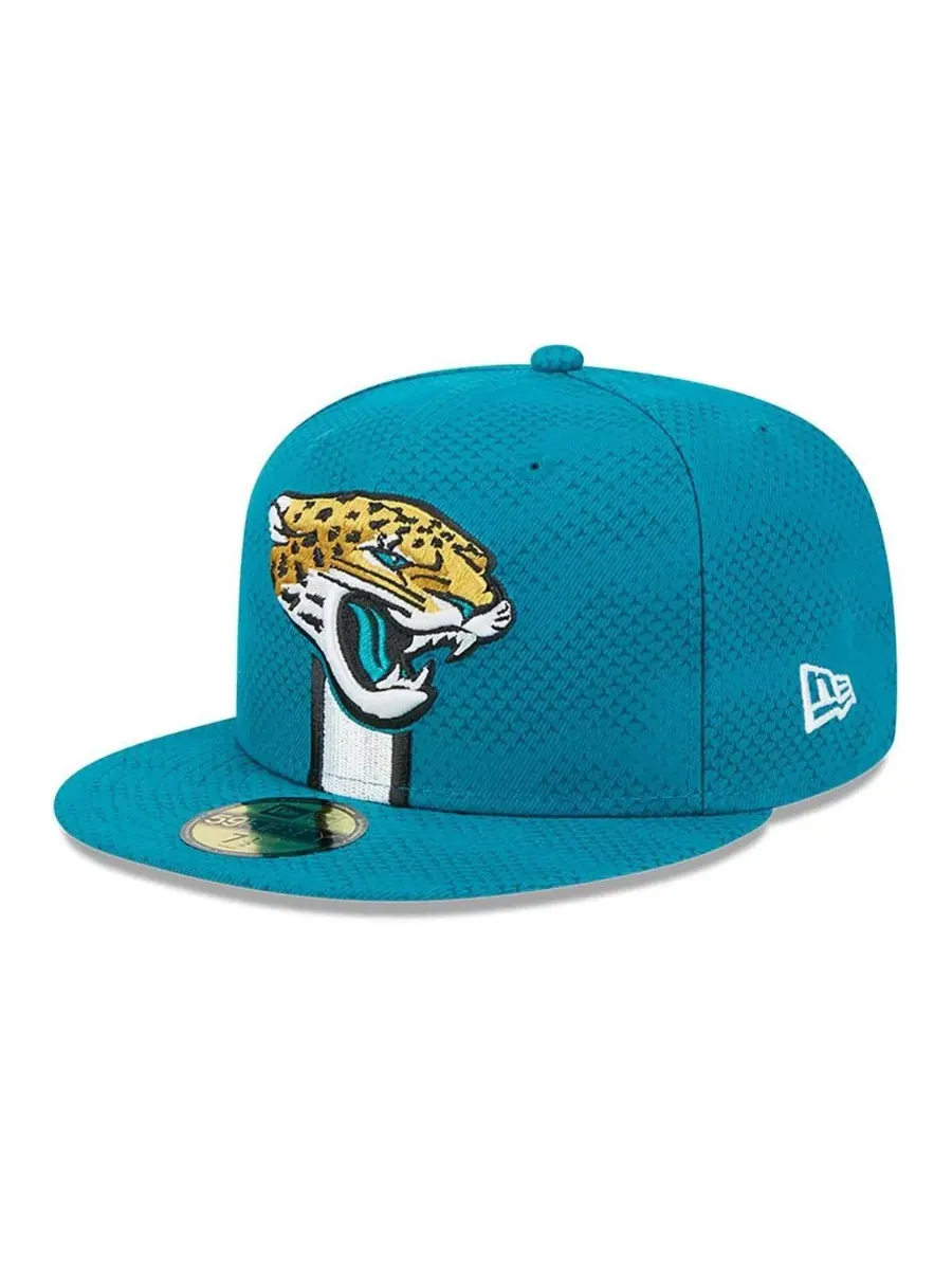 New Era Мужская бирюзовая кепка Jacksonville Jaguars 2024 Sideline 59FIFTY Fitted Hat — изображение 2 из 4, бирюзовый