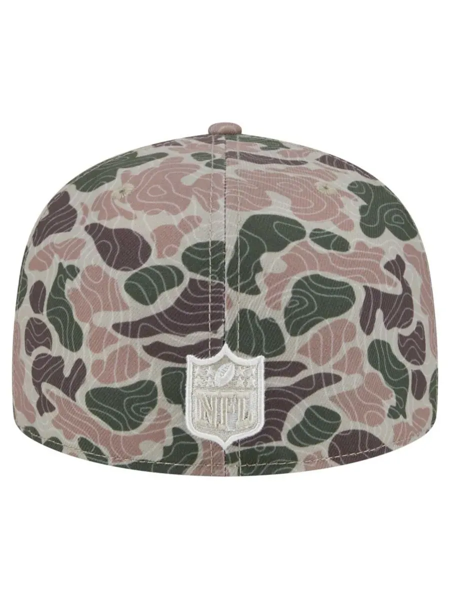New Era Мужская кепка Cleveland Browns Geo Camo 59FIFTY Fitted Hat — изображение 3 из 5, камуфляж