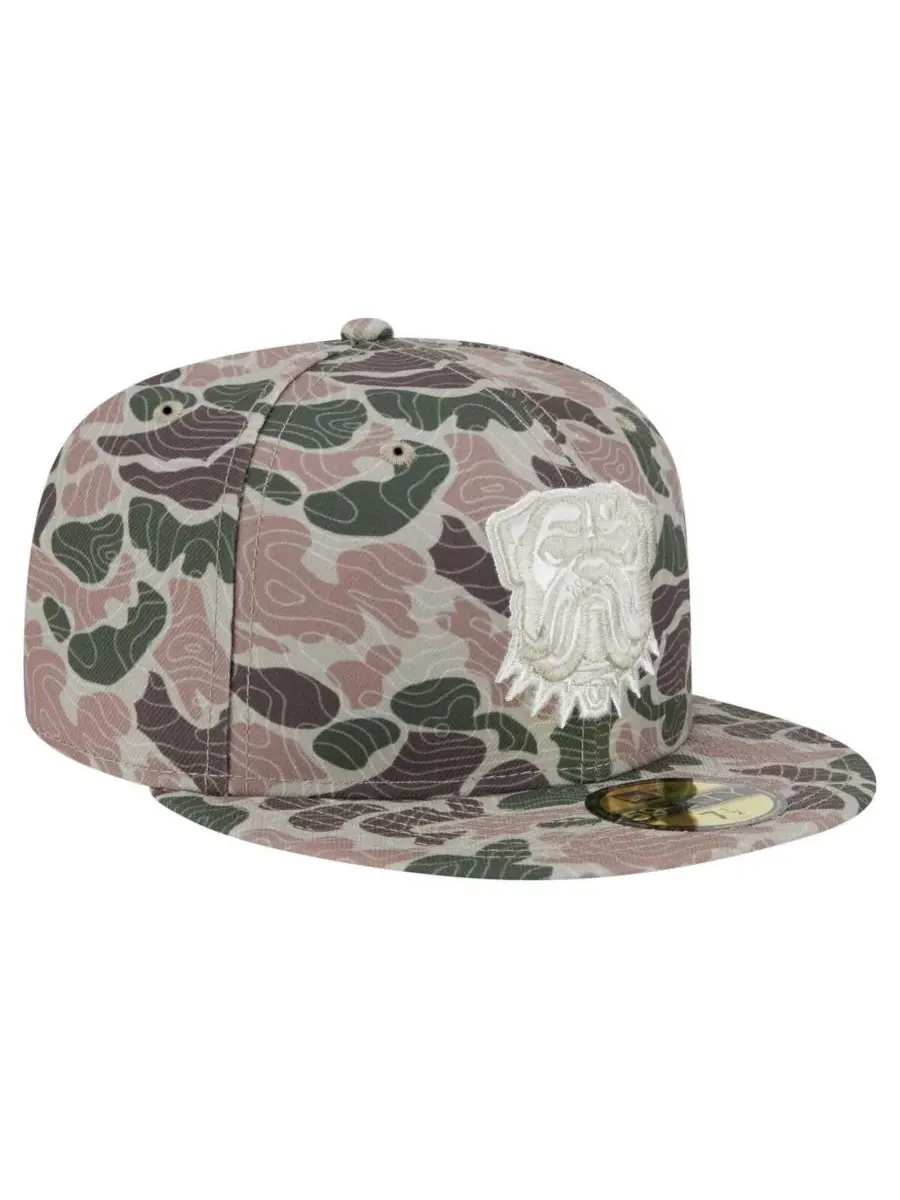 New Era Мужская кепка Cleveland Browns Geo Camo 59FIFTY Fitted Hat — изображение 4 из 5, камуфляж