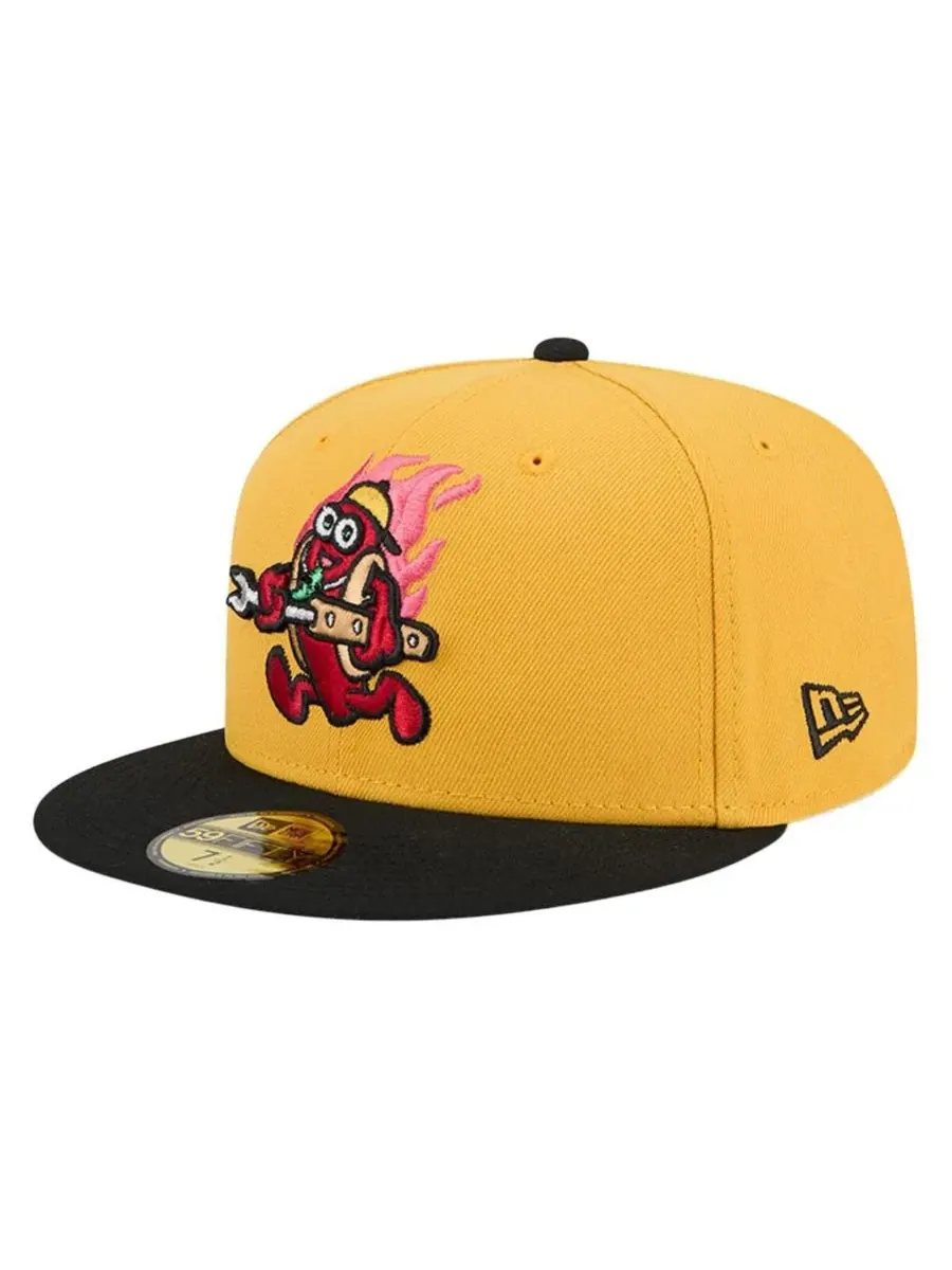 New Era Мужская желтая кепка Akron RubberDucks Copa de la Diversion 59FIFTY — изображение 1 из 4, желтый