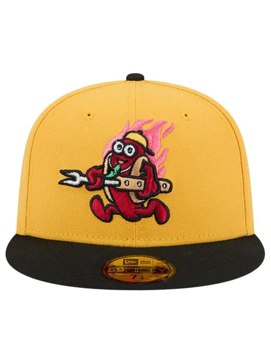 New Era Мужская желтая кепка Akron RubberDucks Copa de la Diversion 59FIFTY — изображение 2 из 4, желтый