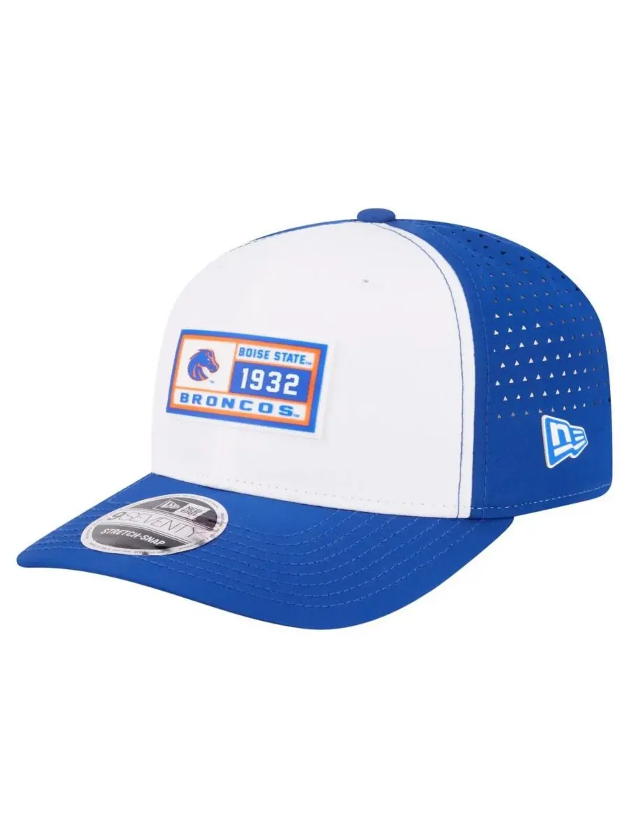 New Era Мужская белая/королевская бейсболка Boise State Broncos с перфорированной нашивкой — изображение 1 из 5, белый