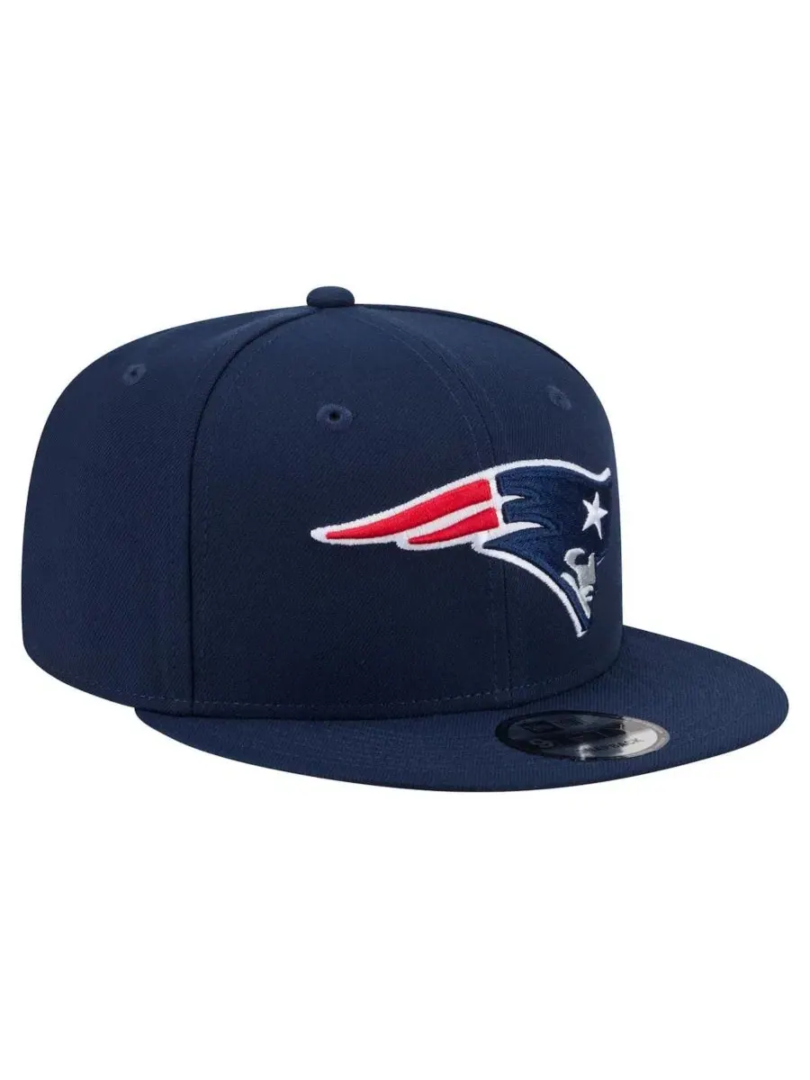 Кепка-снэпбек с вышитым логотипом New England Patriots New Era — изображение 3 из 4, темно-синий