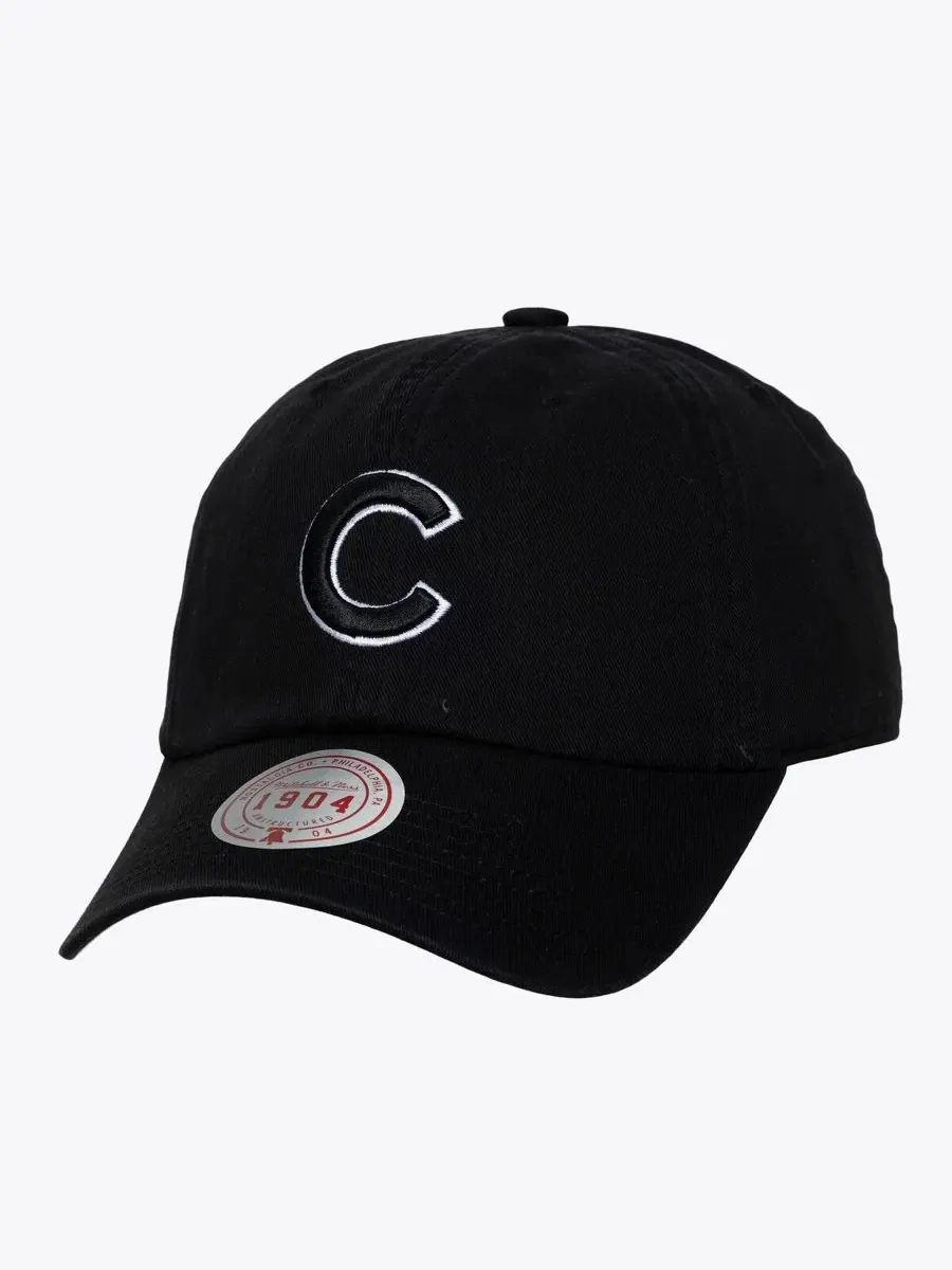 Бейсболка Chicago Cubs 1904 с вышитым логотипом Mitchell & Ness — изображение 1 из 2, черный