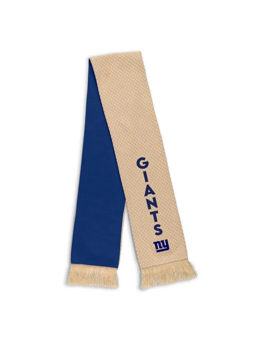 Комплект шарф и перчатки с принтом New York Giants Tonal Micro Check WEAR by Erin Andrews — изображение 2 из 3, бежевый