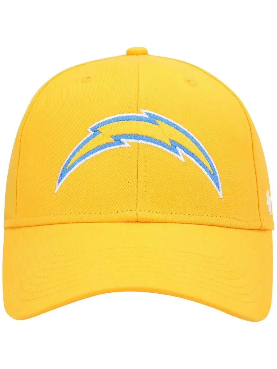 Кепка с регулируемым ремешком, вышитым логотипом Los Angeles Chargers '47 Brand — изображение 2 из 4, золото