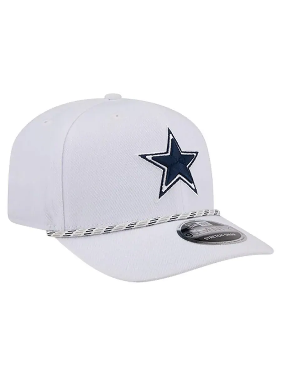 New Era Мужская белая регулируемая кепка Dallas Cowboys Gameday Multi Rope 9SEVENTY — изображение 4 из 5, белый