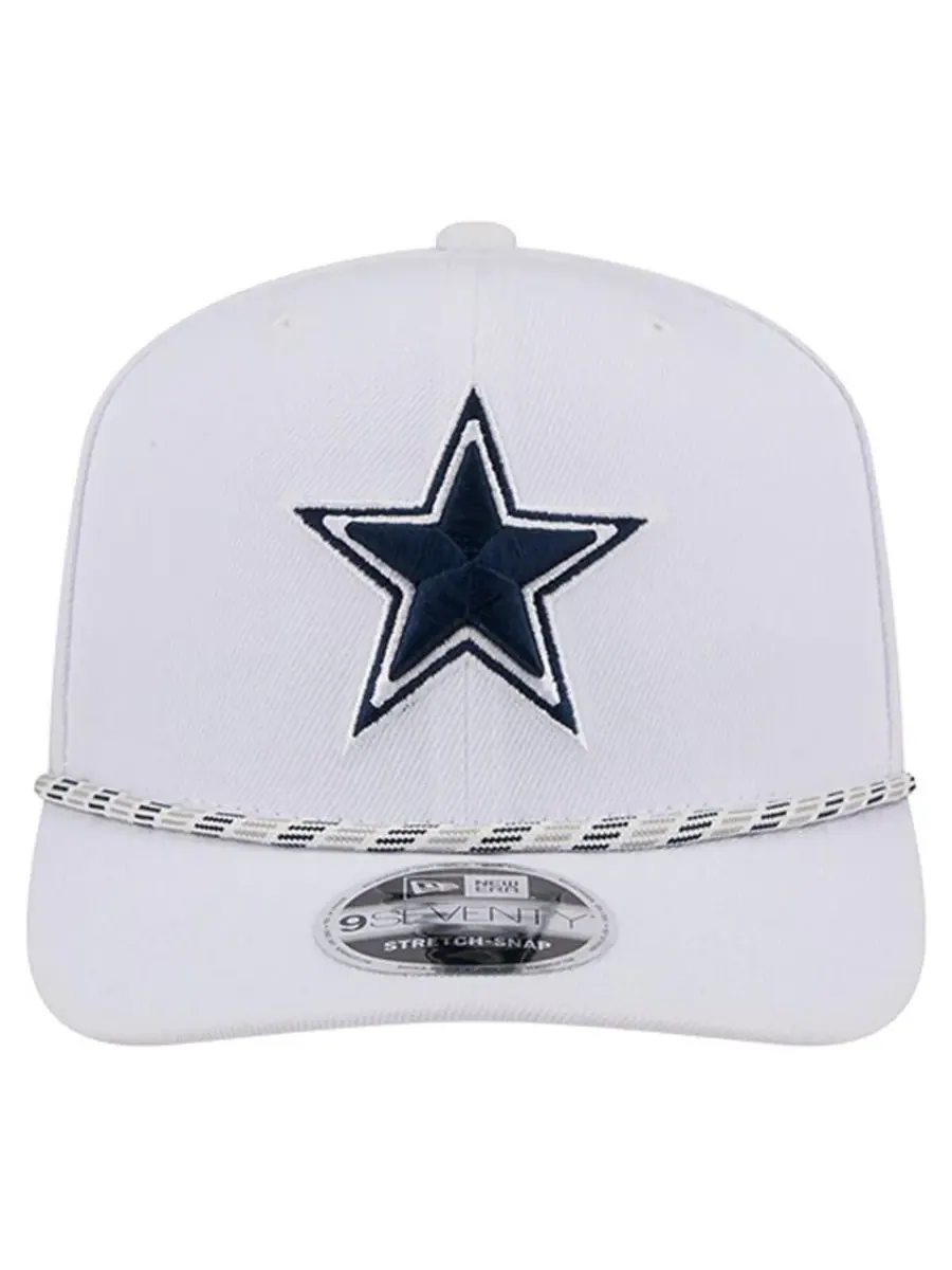 New Era Мужская белая регулируемая кепка Dallas Cowboys Gameday Multi Rope 9SEVENTY — изображение 5 из 5, белый