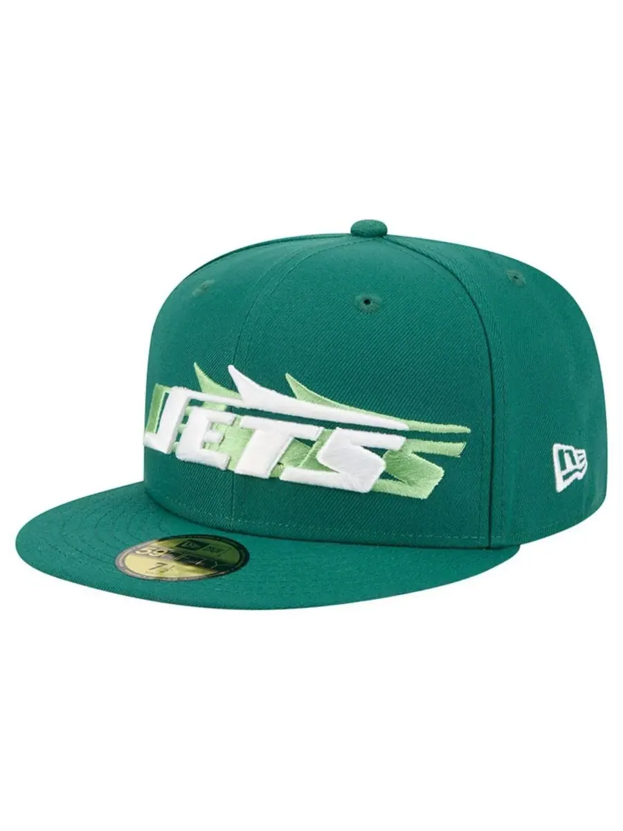 New Era Мужская зеленая бейсболка New York Jets Tri-Hit 59FIFTY — изображение 1 из 4, зеленый