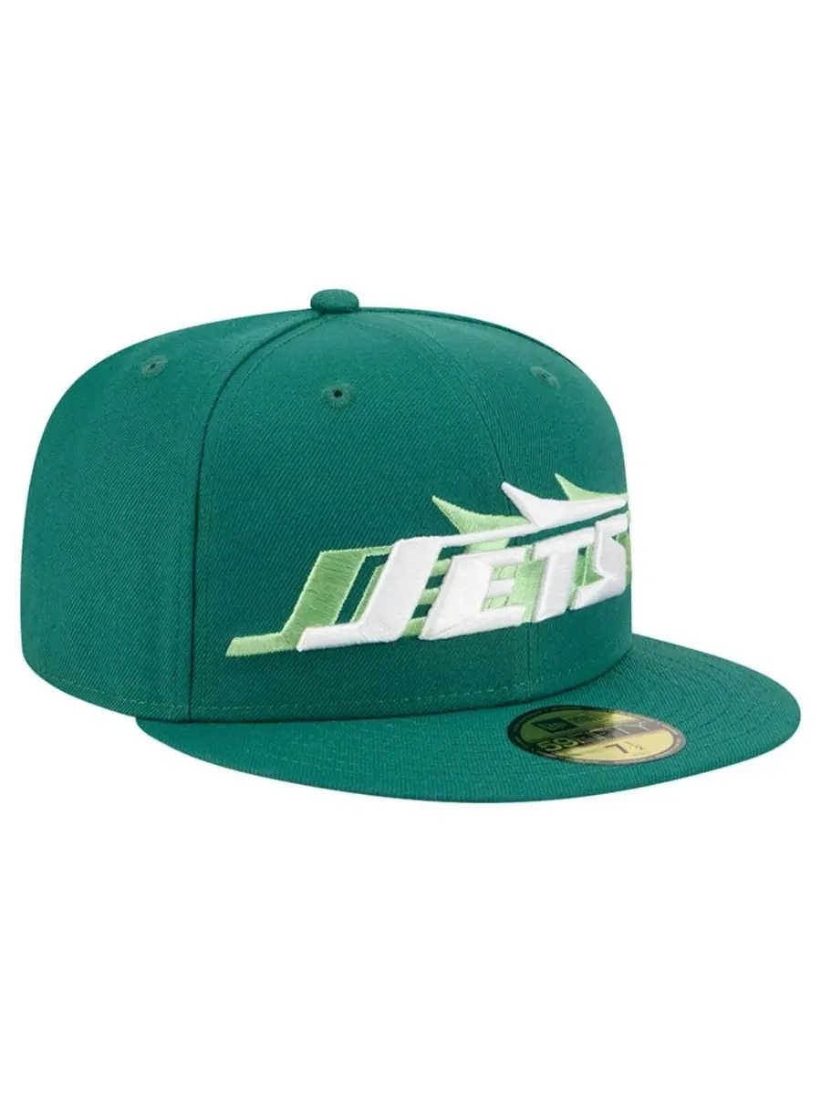 New Era Мужская зеленая бейсболка New York Jets Tri-Hit 59FIFTY — изображение 2 из 4, зеленый