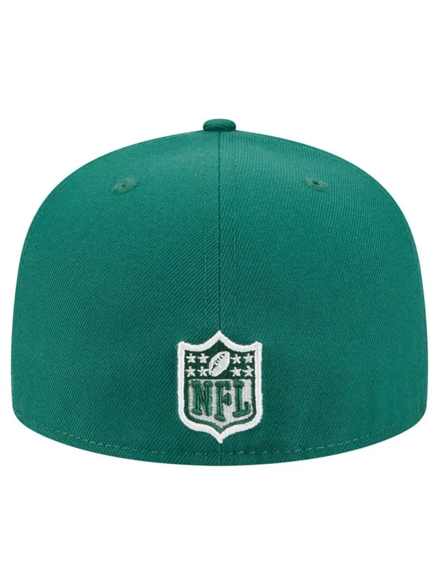 New Era Мужская зеленая бейсболка New York Jets Tri-Hit 59FIFTY — изображение 3 из 4, зеленый