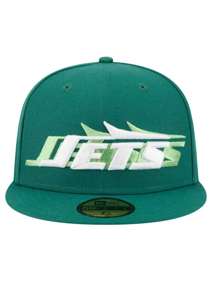 New Era Мужская зеленая бейсболка New York Jets Tri-Hit 59FIFTY — изображение 4 из 4, зеленый