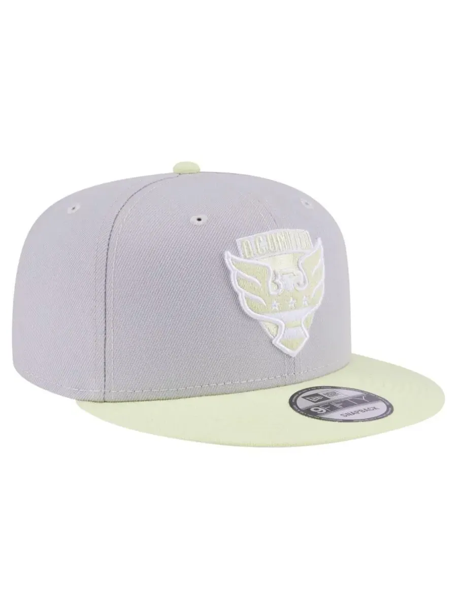 New Era Мужская серая двухцветная кепка DC United Color Pack 9FIFTY с застежкой-регулятором — изображение 4 из 5, серый