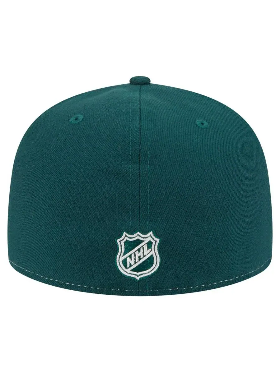 New Era Мужская бело-зеленая кепка Minnesota Wild Repeat Two-Tone 59FIFTY Fitted Hat — изображение 2 из 5, белый зеленый