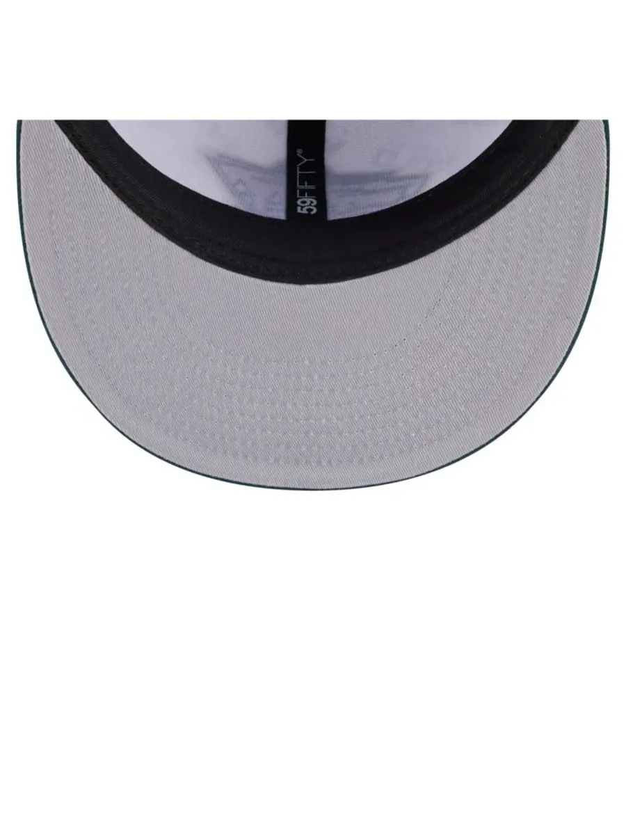 New Era Мужская бело-зеленая кепка Minnesota Wild Repeat Two-Tone 59FIFTY Fitted Hat — изображение 3 из 5, белый зеленый