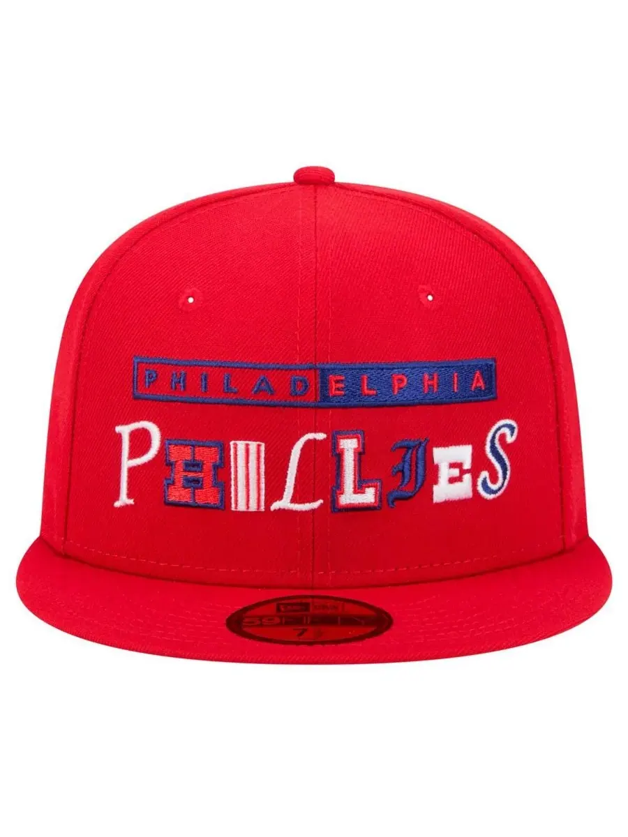New Era Мужская красная бейсболка Philadelphia Phillies Ransom 59FIFTY — изображение 2 из 4, красный