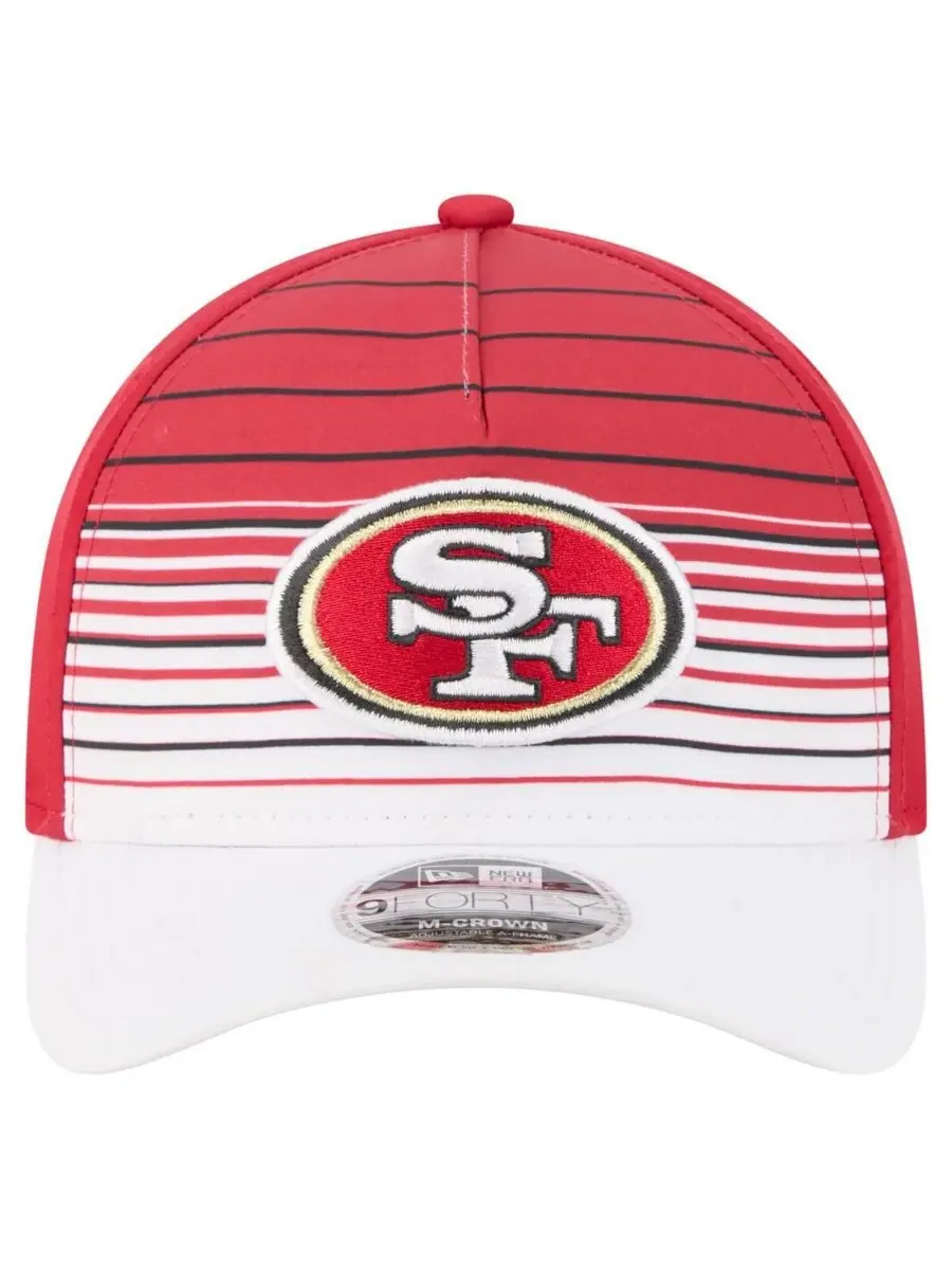 New Era Мужская кепка San Francisco 49ers Adventure Gradient 9FORTY M-Crown A-Frame Adjustable — изображение 2 из 4, белый