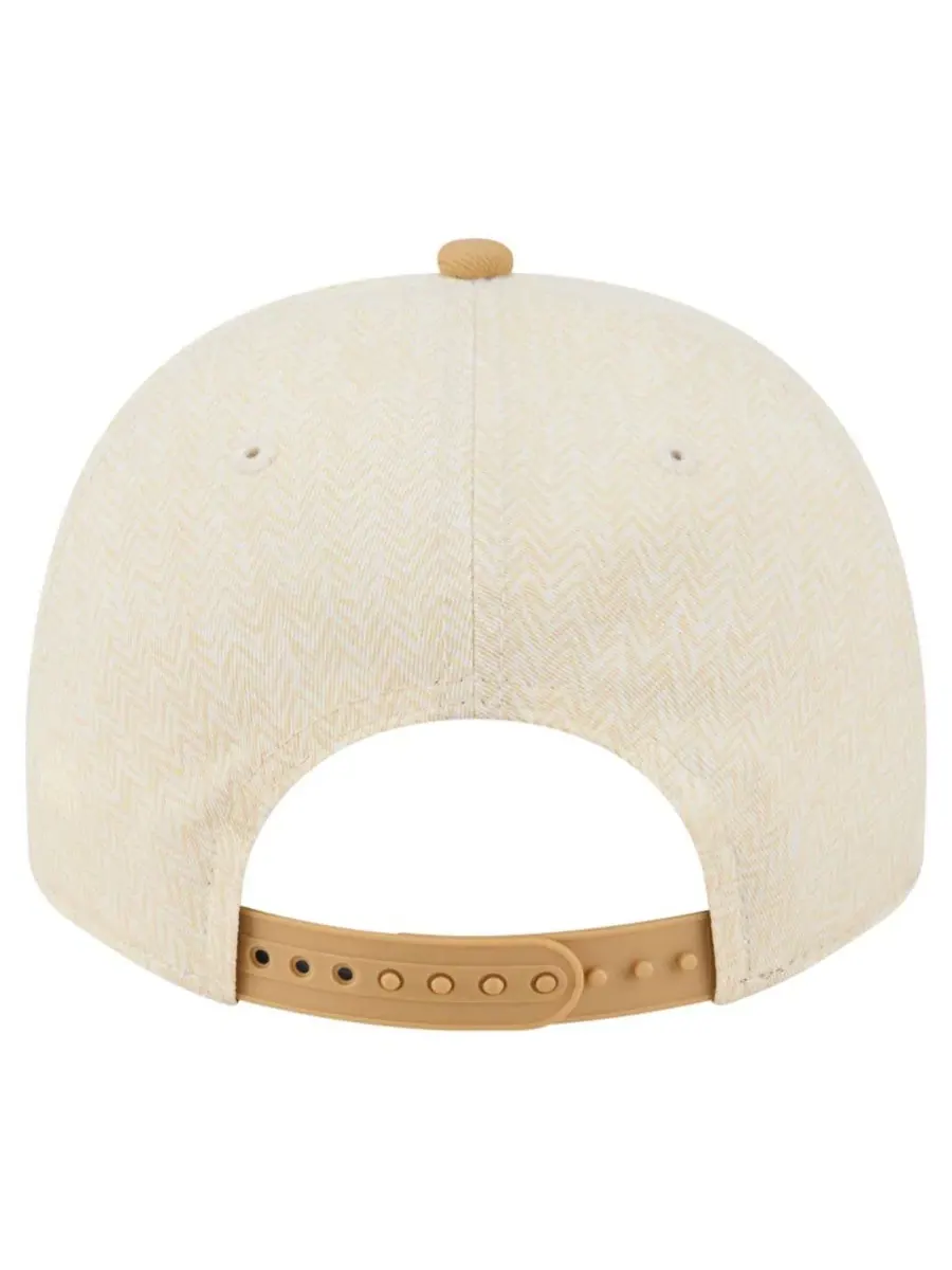 Кепка-снэпбек с высокой тульей Herringbone 9FIFTY A-Frame New Era — изображение 3 из 5, бежевый