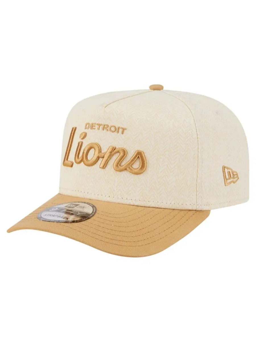Кепка-снэпбек с высокой тульей Herringbone 9FIFTY A-Frame New Era — изображение 4 из 5, бежевый