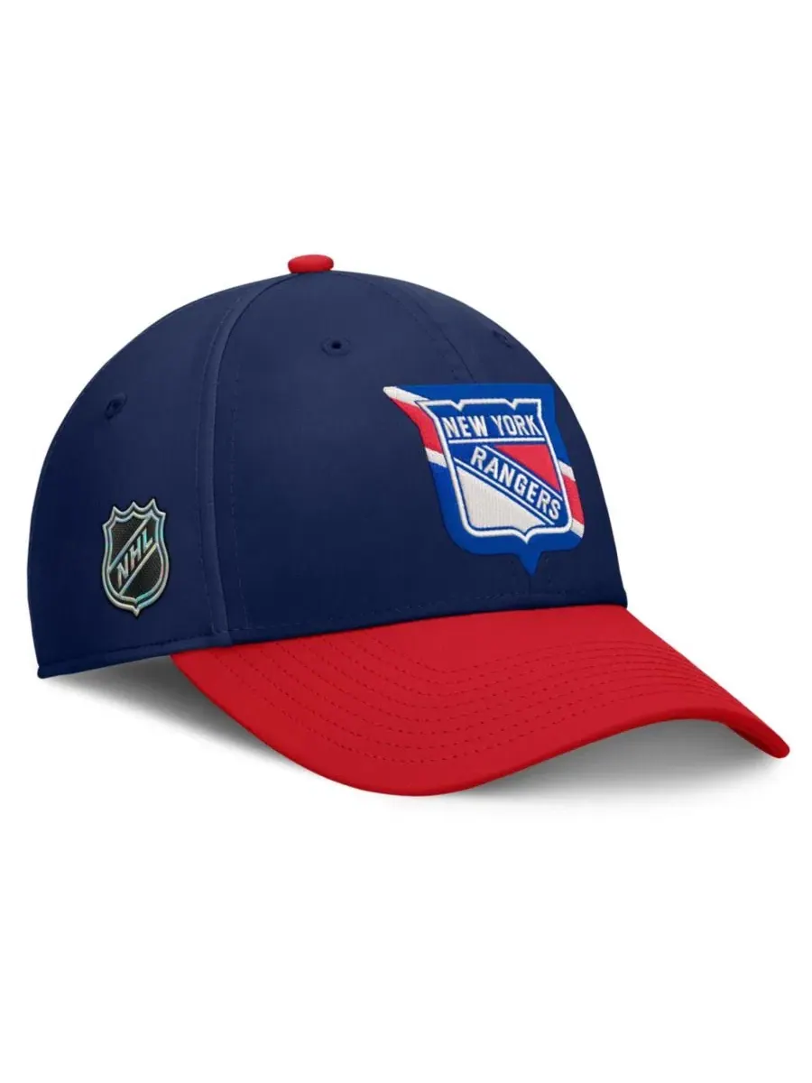 Бейсболка Flex Fit Navy/Red New York Rangers Fanatics — изображение 3 из 5, темно-синий красный