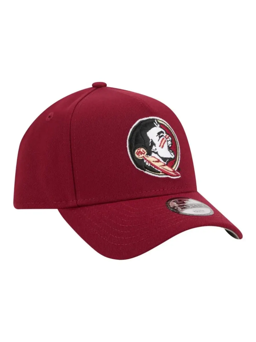 Кепка New Era 9FORTY A-Frame с вышивкой Florida State Seminoles — изображение 4 из 5, гранат