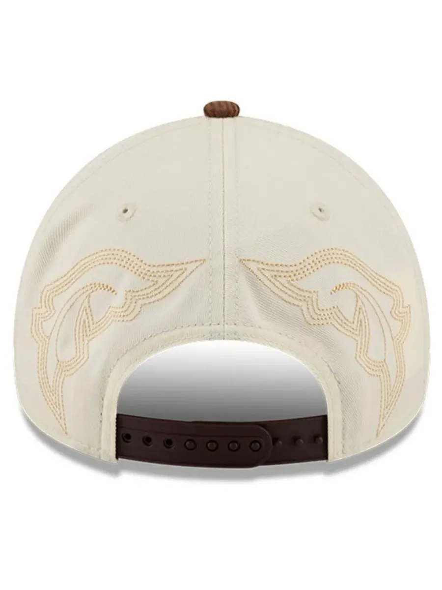 Кепка Western Stitch 9FORTY A-Frame New Era — изображение 4 из 5, серый