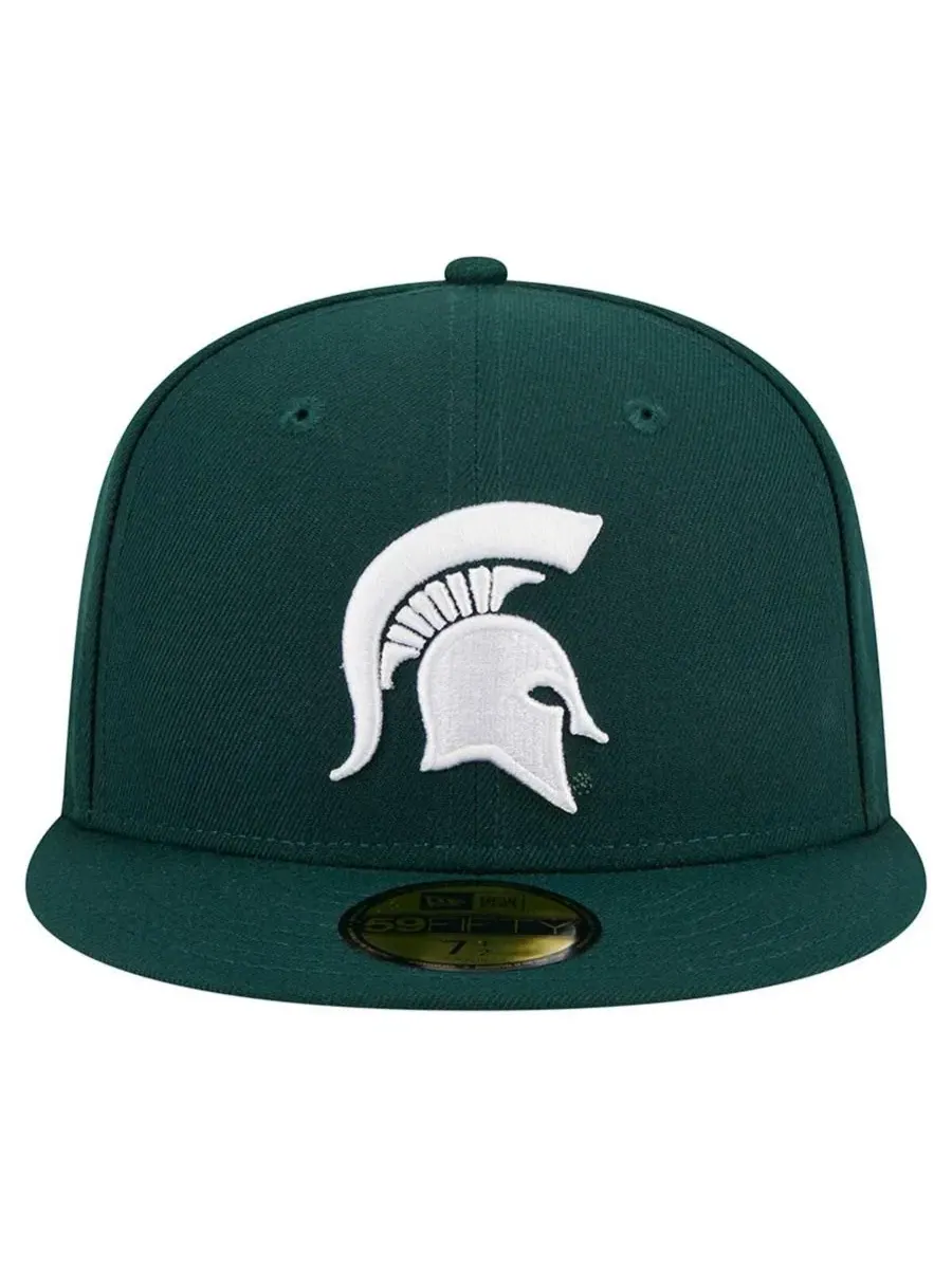 Кепка с вышивкой Michigan State Spartans New Era — изображение 5 из 5, зеленый