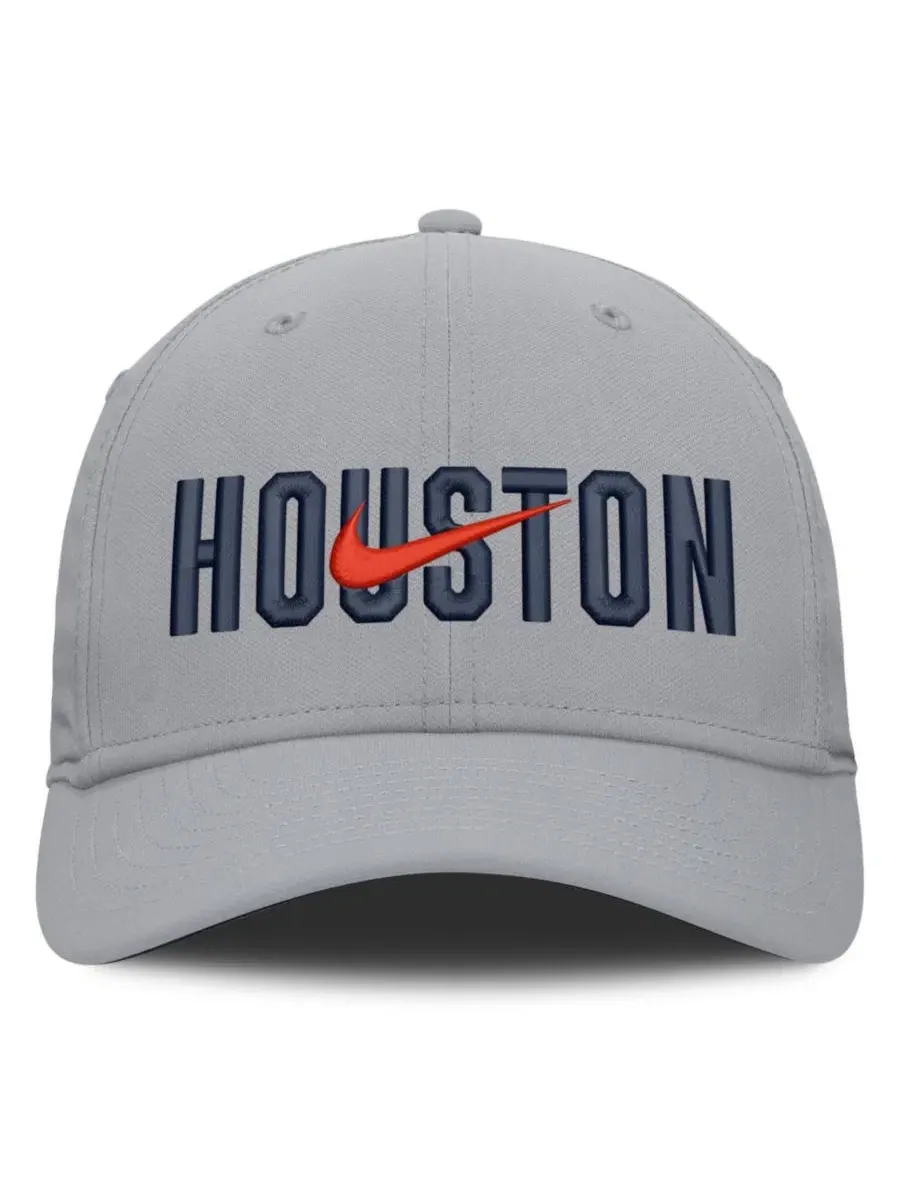Бейсболка Nike Houston Astros Primetime Rise Dri-FIT Flex Hat — изображение 3 из 4, серый