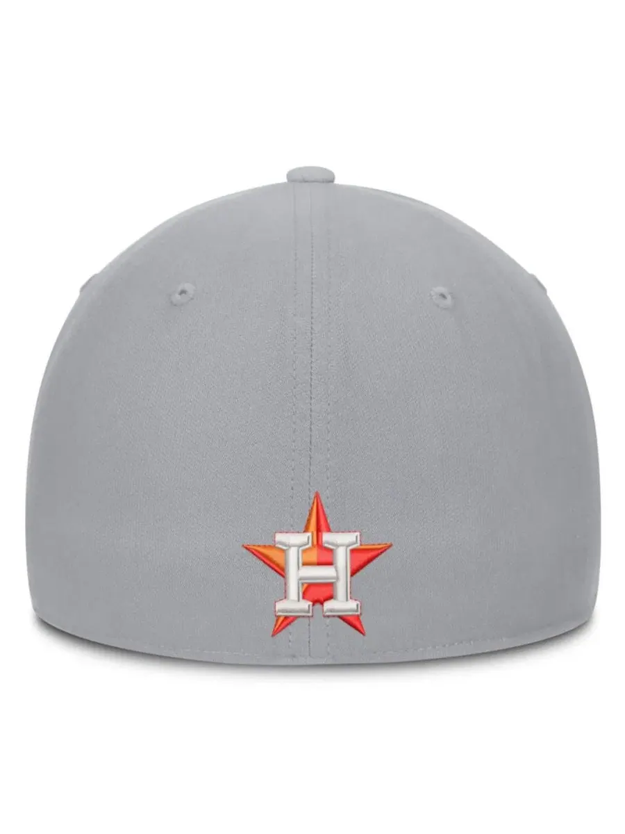 Бейсболка Nike Houston Astros Primetime Rise Dri-FIT Flex Hat — изображение 4 из 4, серый