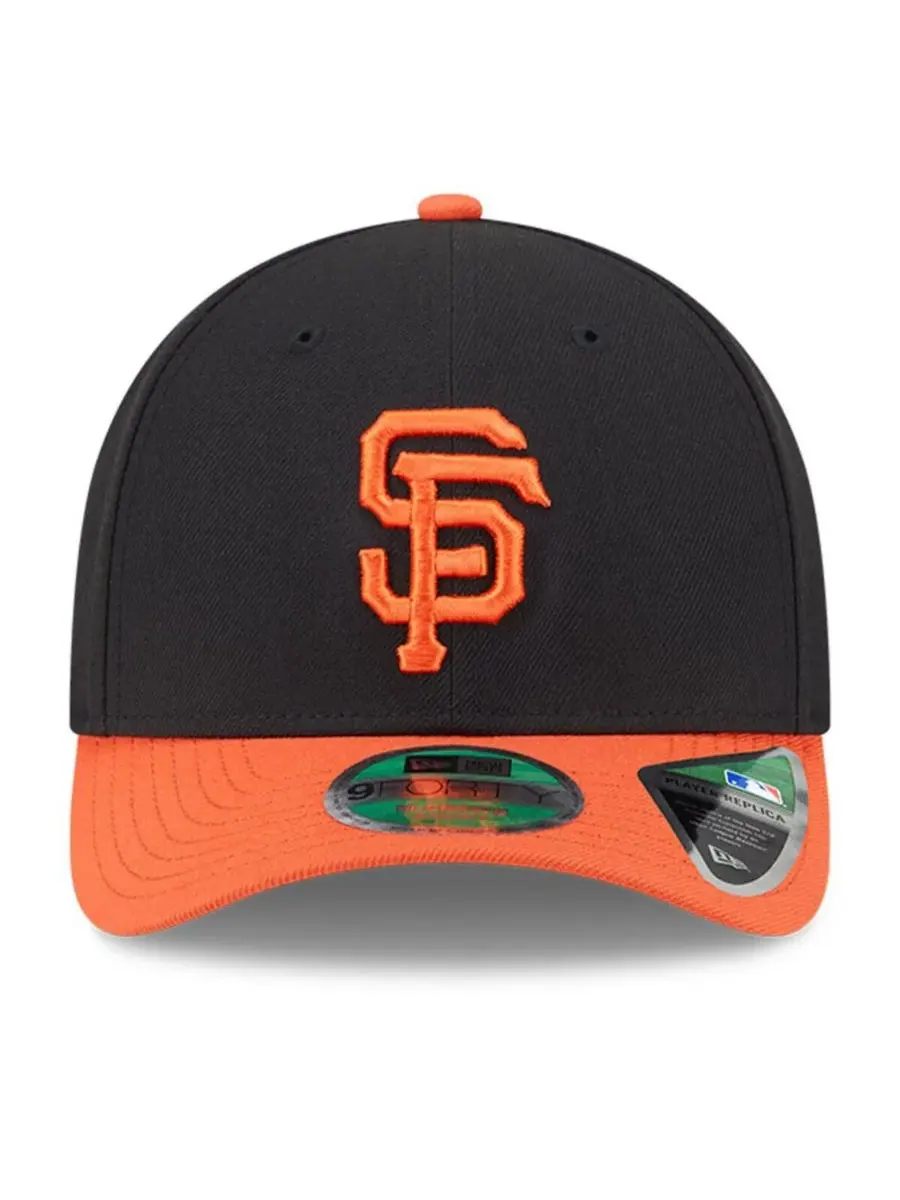 New Era Мужская регулируемая бейсболка San Francisco Giants Player Replica 9FORTY — изображение 2 из 5, черный оранжевый