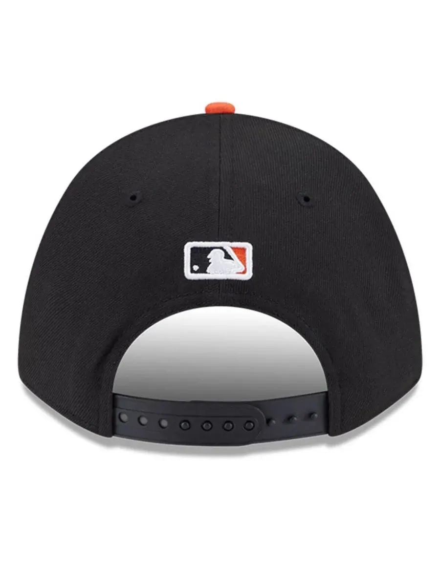 New Era Мужская регулируемая бейсболка San Francisco Giants Player Replica 9FORTY — изображение 4 из 5, черный оранжевый