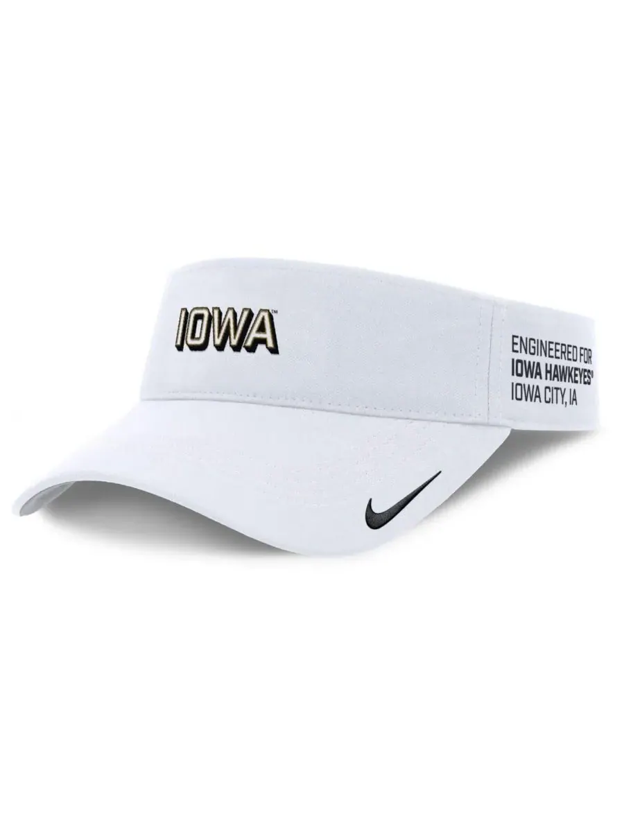 Nike Мужская белая бейсболка Iowa Hawkeyes 2025 On-Field Gameday Performance Ace с регулируемым — изображение 1 из 4, белый