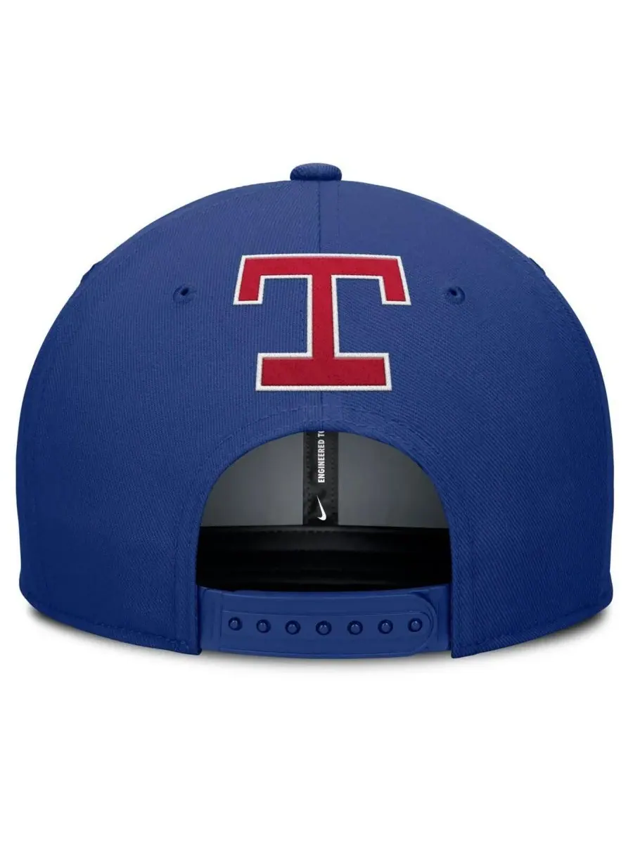 Nike Мужская серая/королевская бейсболка Texas Rangers Pro Performance с регулируемой застежкой — изображение 2 из 4, серый