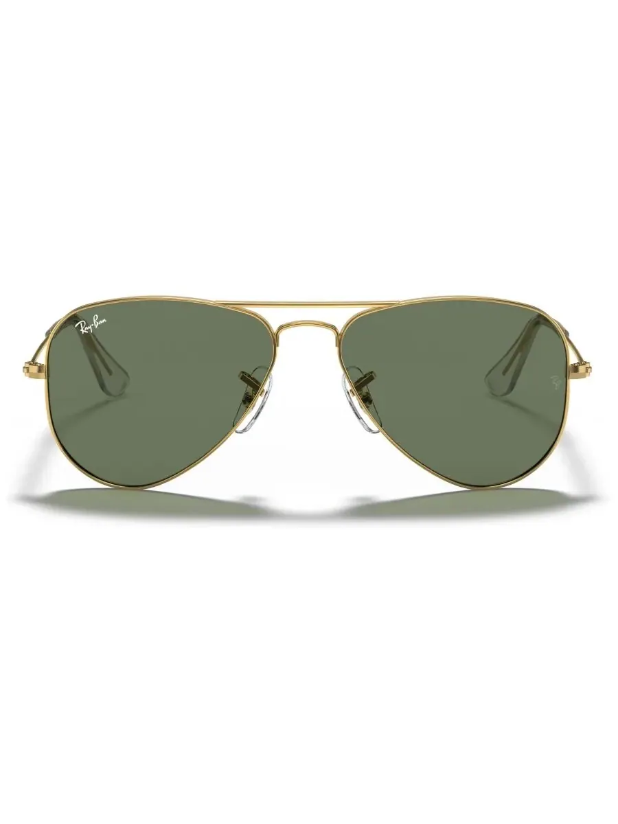 Детские солнцезащитные очки RJ9506S AVIATOR (для детей 4-6 лет) Ray-Ban Jr — изображение 1 из 6, золотистый/зеленый