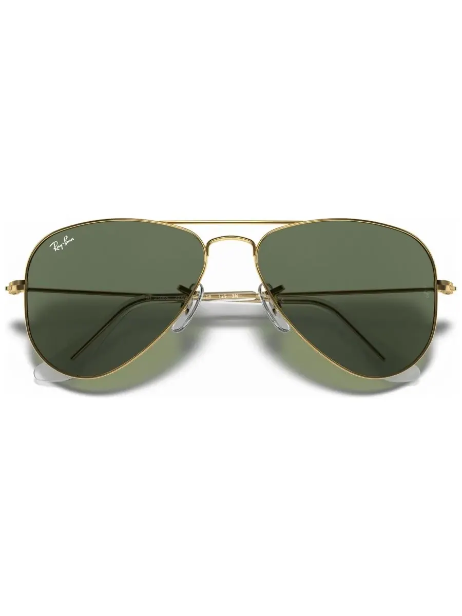 Детские солнцезащитные очки RJ9506S AVIATOR (для детей 4-6 лет) Ray-Ban Jr — изображение 3 из 6, золотистый/зеленый