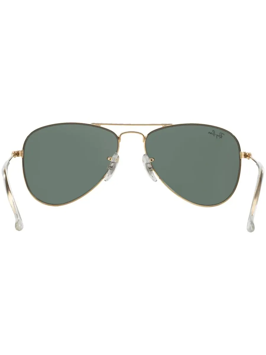 Детские солнцезащитные очки RJ9506S AVIATOR (для детей 4-6 лет) Ray-Ban Jr — изображение 5 из 6, золотистый/зеленый