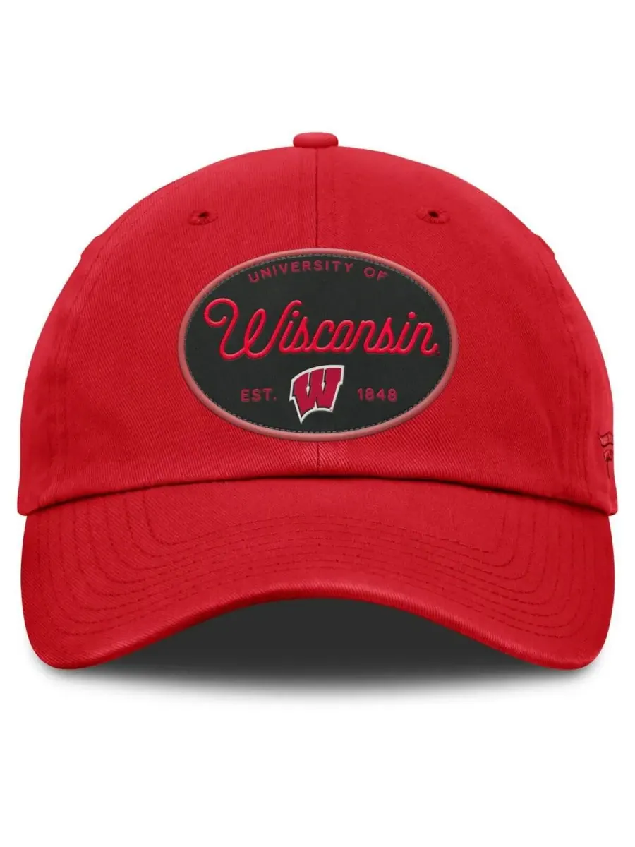 Fanatics Женская красная регулируемая кепка Wisconsin Badgers Candid — изображение 2 из 4, красный