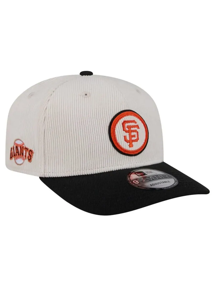 New Era Мужская регулируемая кепка San Francisco Giants Loyal 9SEVENTY кремового/черного цвета — изображение 1 из 4
