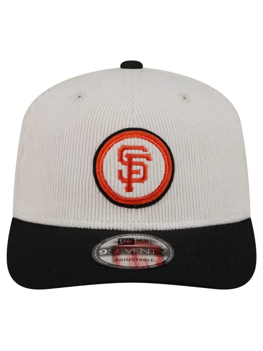 New Era Мужская регулируемая кепка San Francisco Giants Loyal 9SEVENTY кремового/черного цвета — изображение 2 из 4