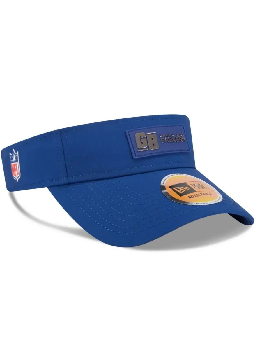 New Era Мужская темно-синяя кепка-козырек Green Bay Packers The 1923 Classic Sideline Visor Hat — изображение 4 из 5