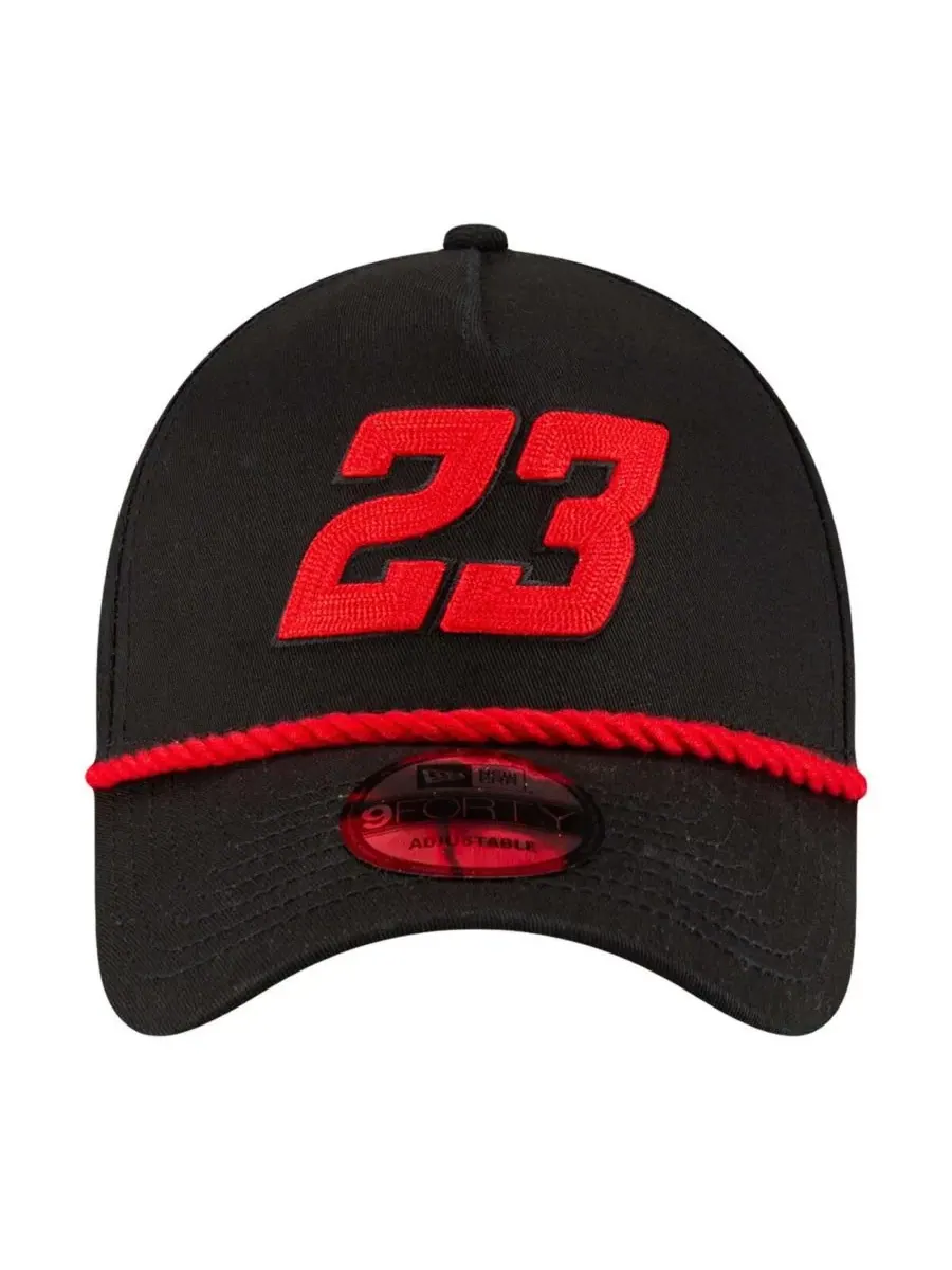 New Era Мужская черная регулируемая кепка Bubba Wallace Rope A-Frame 9FORTY — изображение 4 из 5, черный