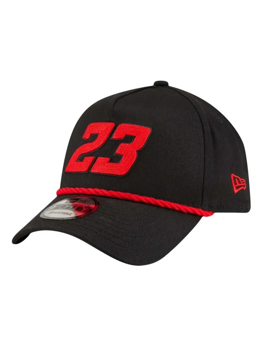New Era Мужская черная регулируемая кепка Bubba Wallace Rope A-Frame 9FORTY — изображение 5 из 5, черный