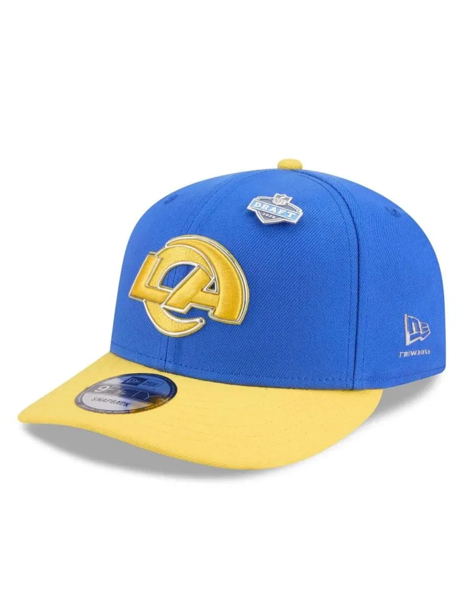 Кепка-снэпбек Los Angeles Rams 2026 NFL Draft On-Stage 9FIFTY New Era — изображение 1 из 5, золотистый