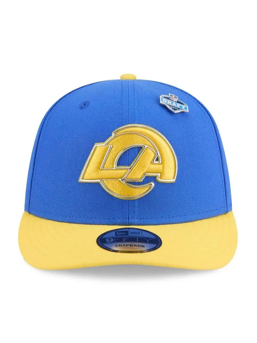 Кепка-снэпбек Los Angeles Rams 2026 NFL Draft On-Stage 9FIFTY New Era — изображение 2 из 5, золотистый