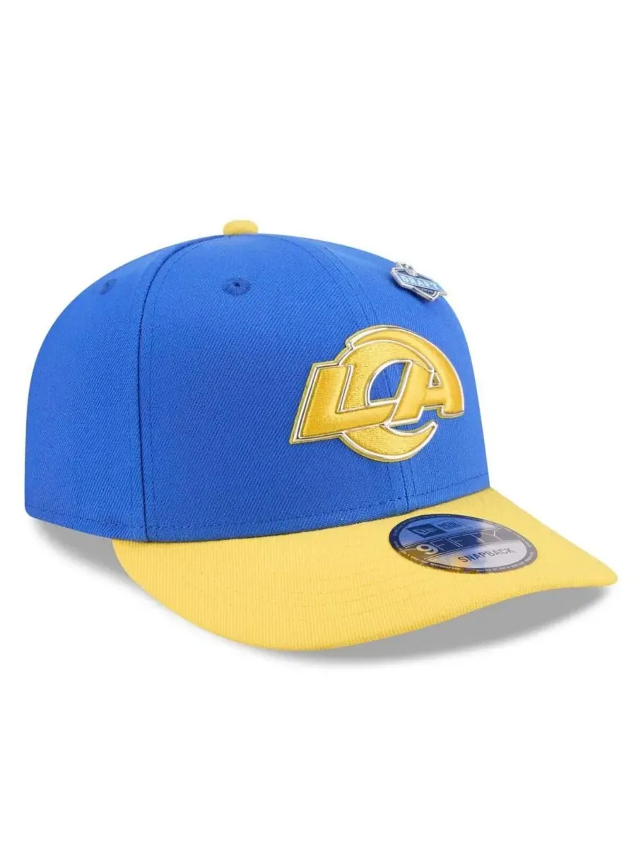Кепка-снэпбек Los Angeles Rams 2026 NFL Draft On-Stage 9FIFTY New Era — изображение 3 из 5, золотистый
