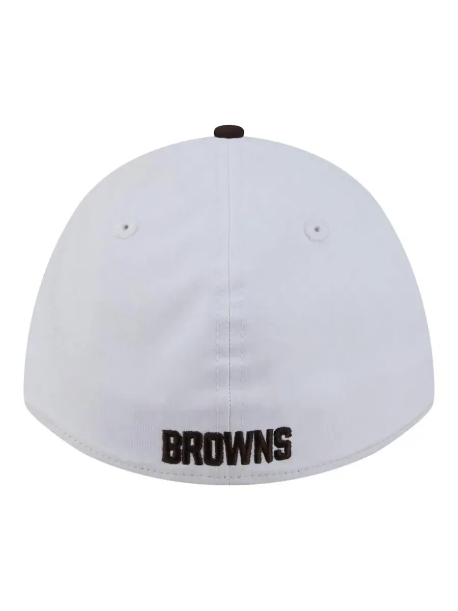 Кепка New Era Patch 39THIRTY M-Crown Perforated Flex Hat — изображение 2 из 4, белый коричневый