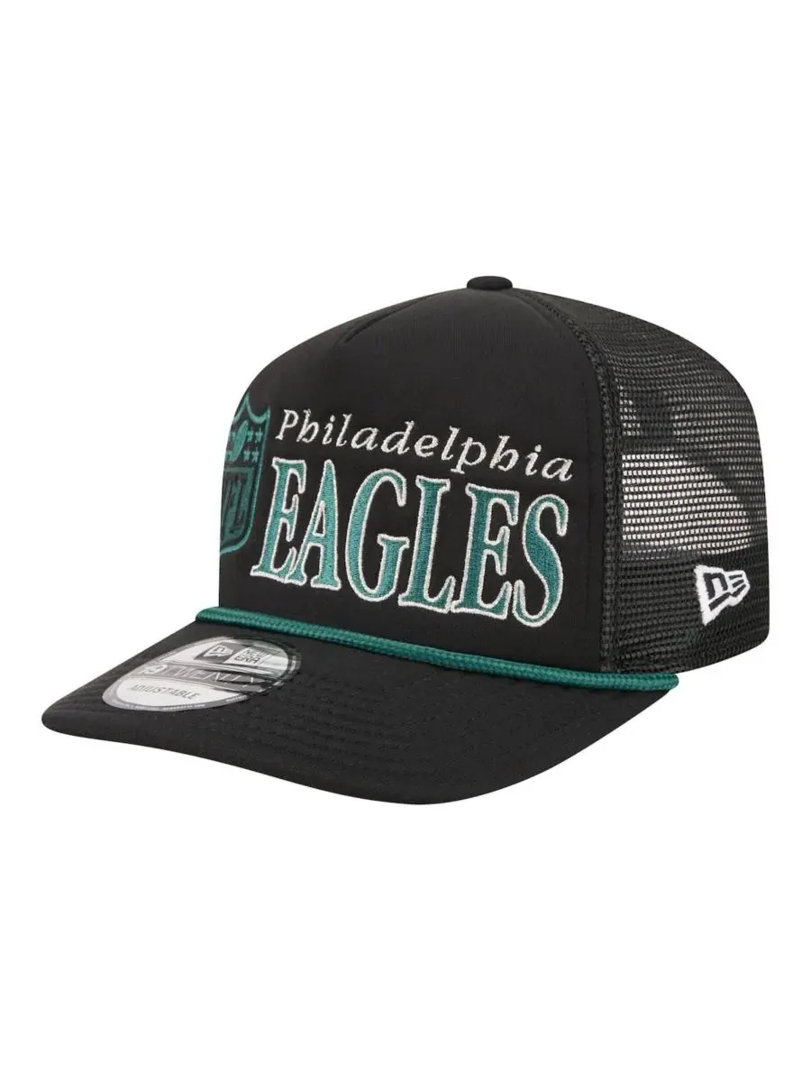 Кепка New Era с пенным фронтом и сеткой, модель Throwback Foam 19TWENTY — изображение 4 из 5, черный